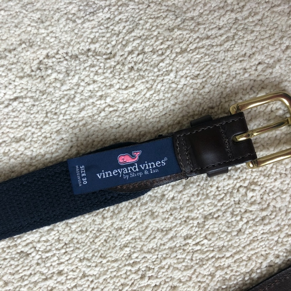 Vineyard Whale Canvas Club Belt- Raspberry - Picture 4 of 7